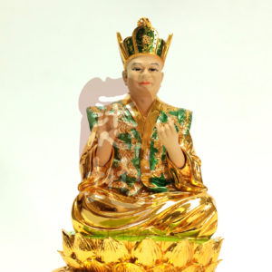 悉地精美独家定制 9"莲花童子金身 镀金（绿）