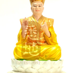 悉地精美独家定制 9"莲花童子金身 彩绘（黄）