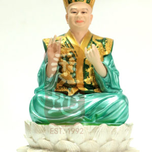 悉地精美独家定制 9"莲花童子金身 彩绘（绿）